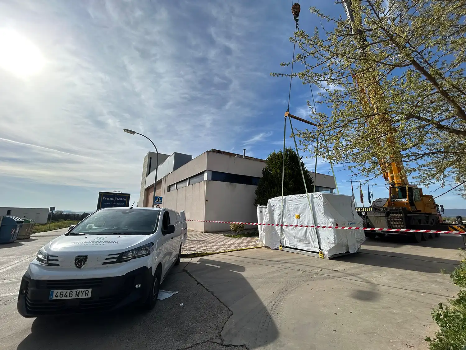 Sustitución de una bomba de calor enfriadora