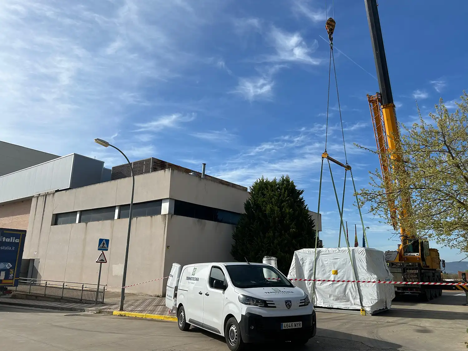 Sustitución de una bomba de calor enfriadora