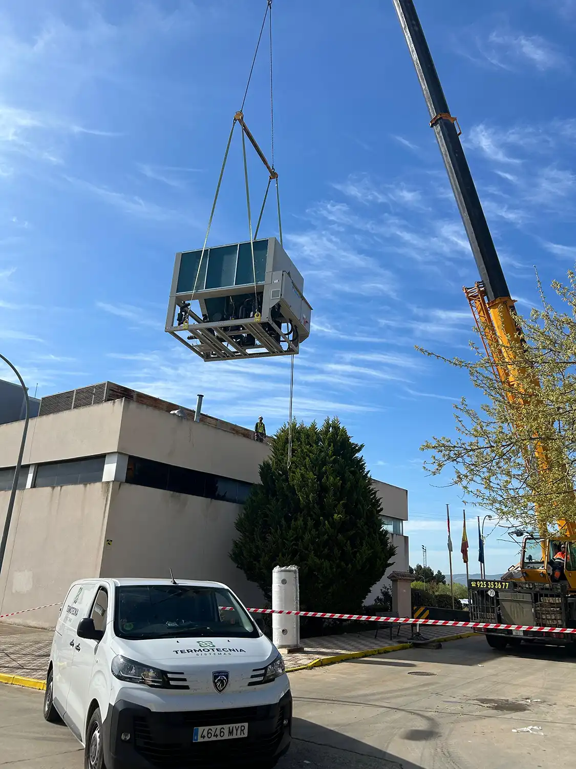 Sustitución de una bomba de calor enfriadora