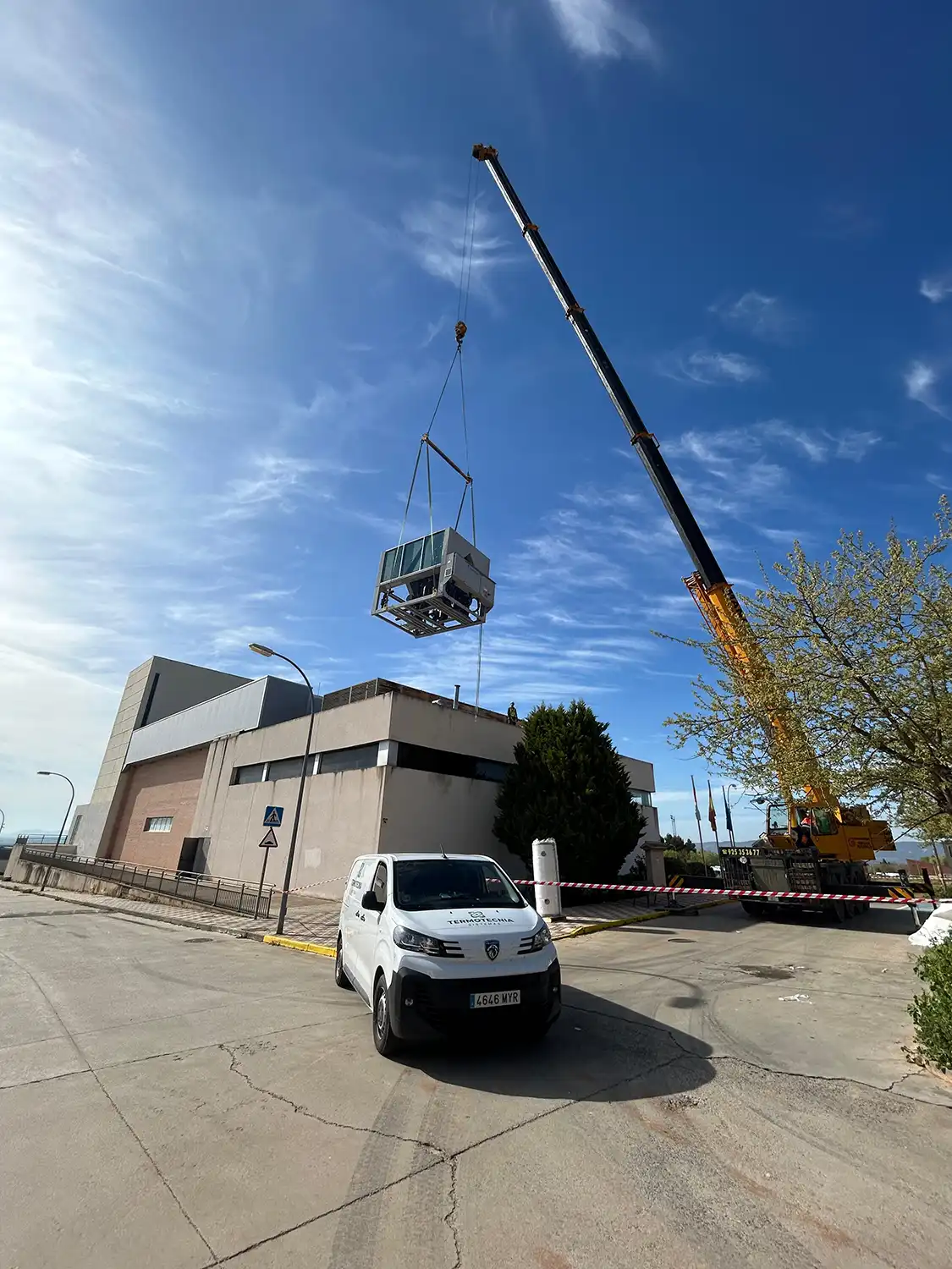 Sustitución de una bomba de calor enfriadora