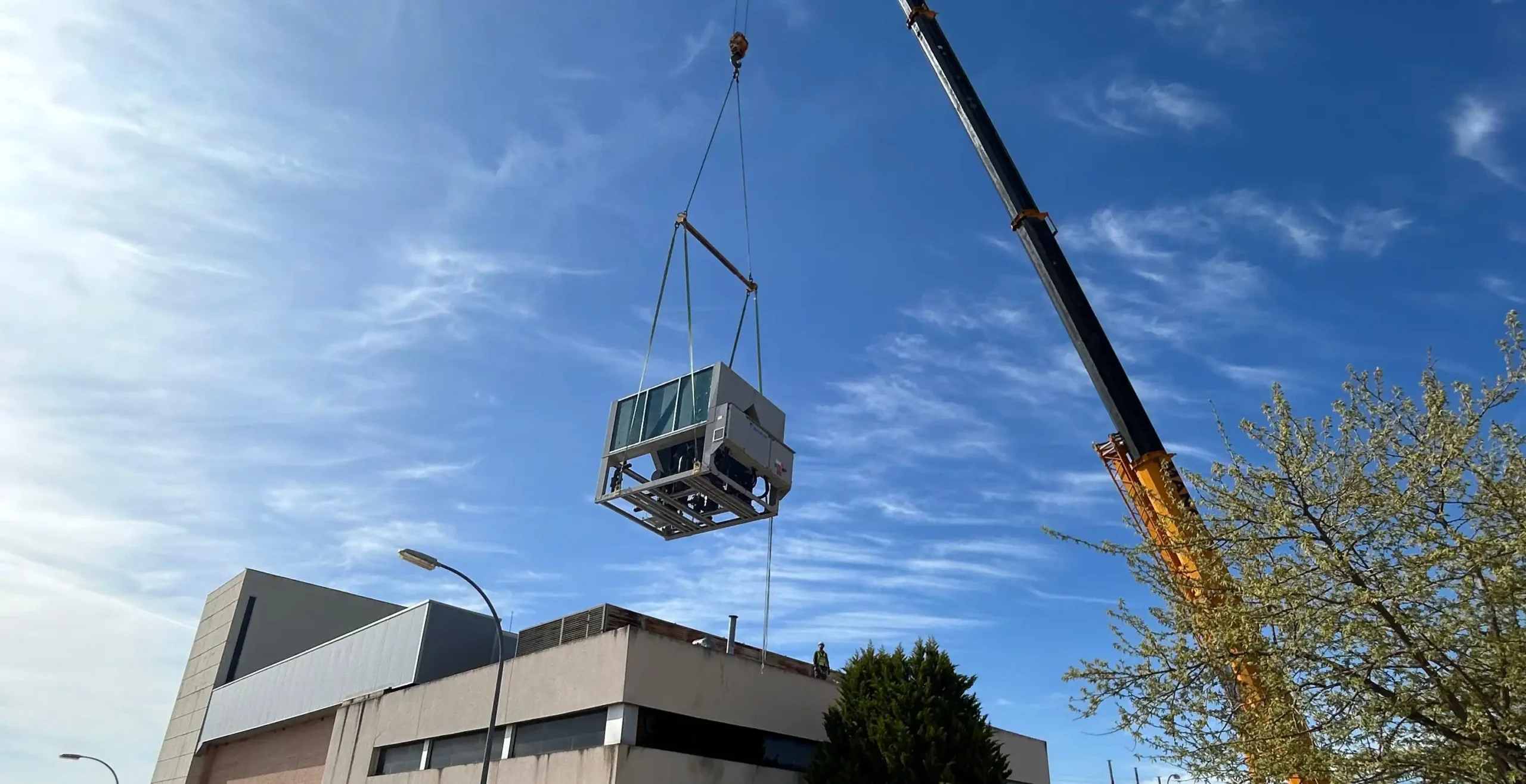 Sustitución de una bomba de calor enfriadora