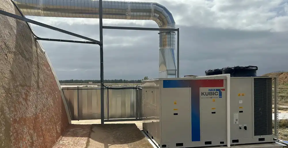 Unidad enfriadora bomba de calor aire-aire rooftop de 65 kW